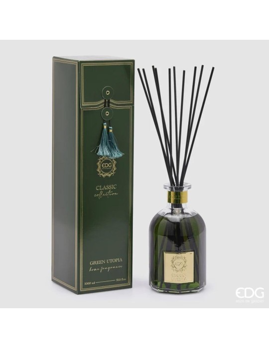 Profumatore d'Ambiente a Bastoncini Bottiglia Joyful "Green Utopia" 1000 ml | EDG