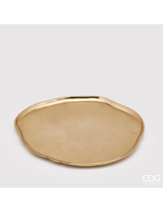 PIATTO ALLUM. IRREGOLARE GOLD