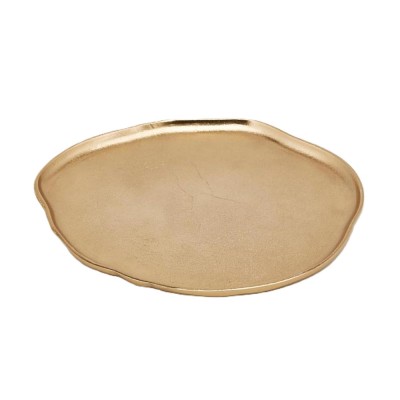 PIATTO ALLUM. IRREGOLARE GOLD