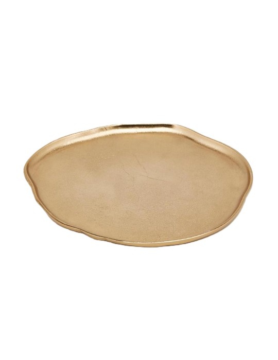 PIATTO ALLUM. IRREGOLARE GOLD