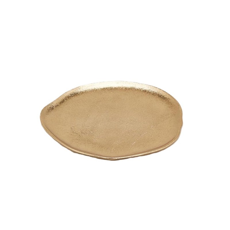 PIATTO ALLUM. IRREGOLARE GOLD