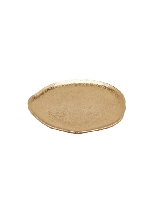 PIATTO ALLUM. IRREGOLARE GOLD