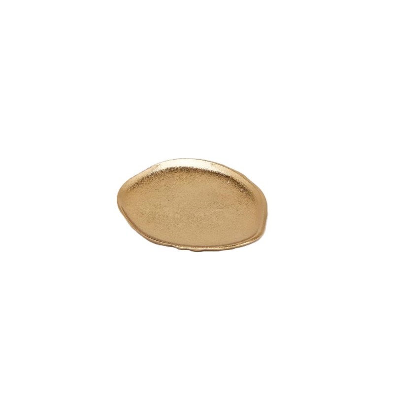 PIATTO ALLUM. IRREGOLARE GOLD