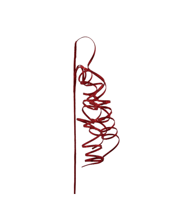 Ramo Decorativo Filante Glitterato Red X4 EDG Enzo De Gasperi H 69 cm