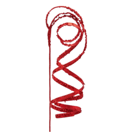 EDG Filante glitterato rosso, confezione da 3, 120 cm