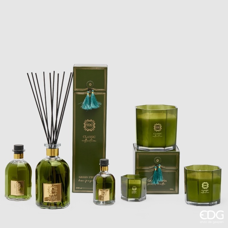 CANDELA CLASSIC CON PROFUMO GREEN UTOPIA