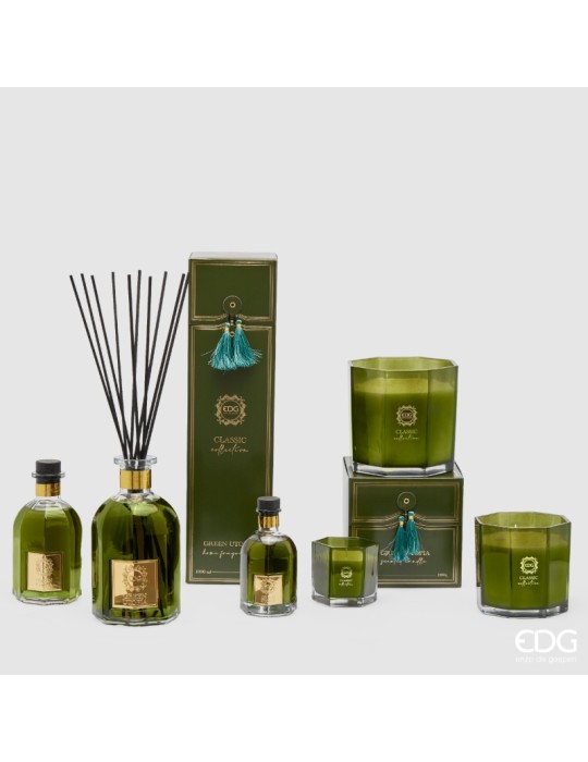 CANDELA CLASSIC CON PROFUMO GREEN UTOPIA
