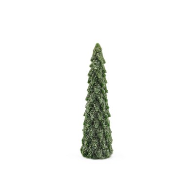Candela Decorativa a Forma di Pino Verde Bosco H26 cm | EDG