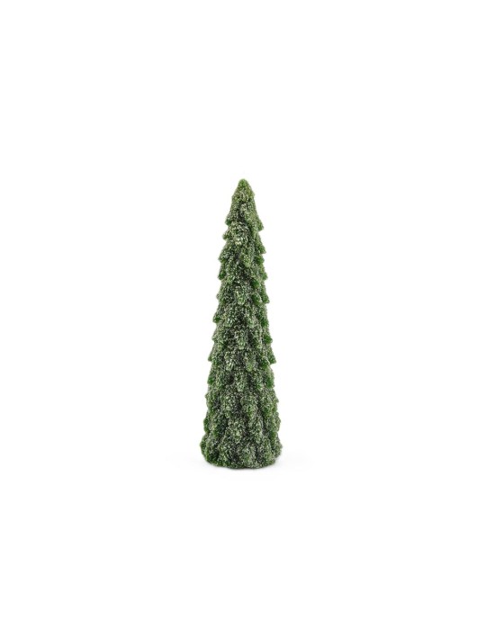 Candela Decorativa a Forma di Pino Verde Bosco H26 cm | EDG
