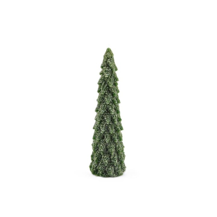 EDG Candela a forma di pino verde bosco alta 26 cm