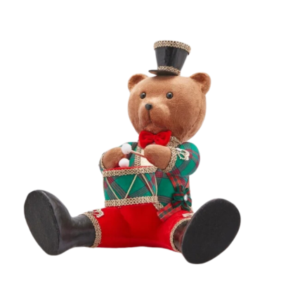 Orso Noel Nutcracker H60 cm - Decorazione Natalizia di...