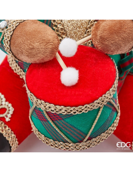Orso Noel Nutcracker H60 cm - Decorazione...