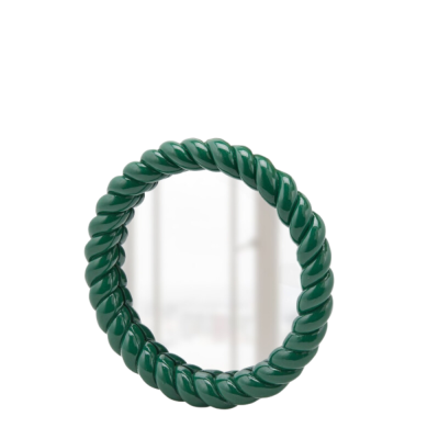 SPECCHIO ROTONDO TORCHON VERDE