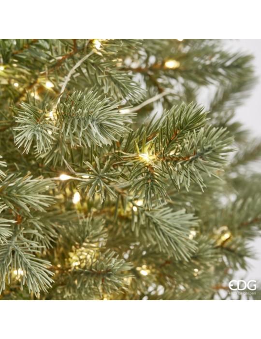 Albero di Natale Pino Argentato con Vaso e 240...