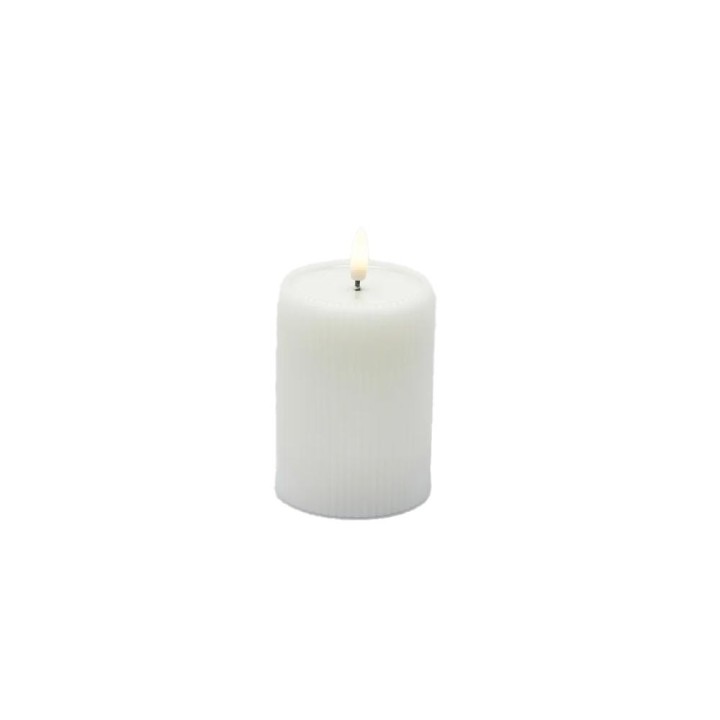 EDG Enzo De Gasperi Candela LED Lounge bianca alta 10 cm