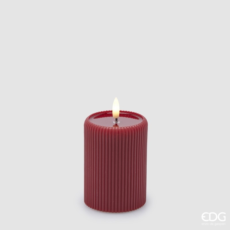 CANDELA LED LOUNGE CILINDRO MINILED ROSSA 