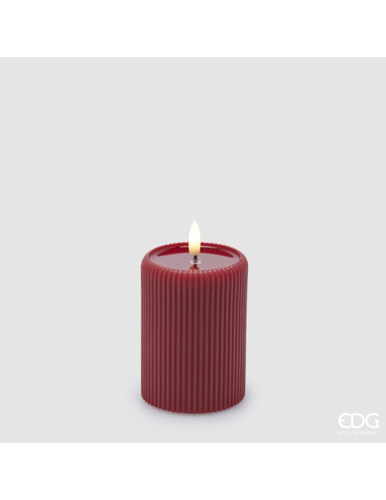 CANDELA LED LOUNGE CILINDRO MINILED ROSSA 
