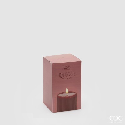 CANDELA LED LOUNGE CILINDRO MINILED ROSSA  2