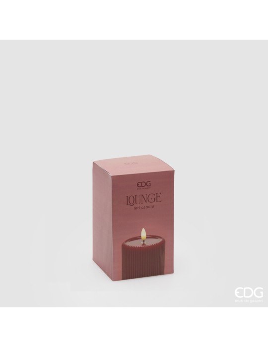 CANDELA LED LOUNGE CILINDRO MINILED ROSSA 
