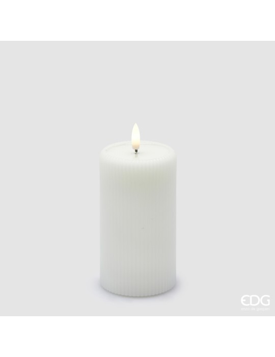CANDELA LED LOUNGE CILINDRO MINILED BIANCA