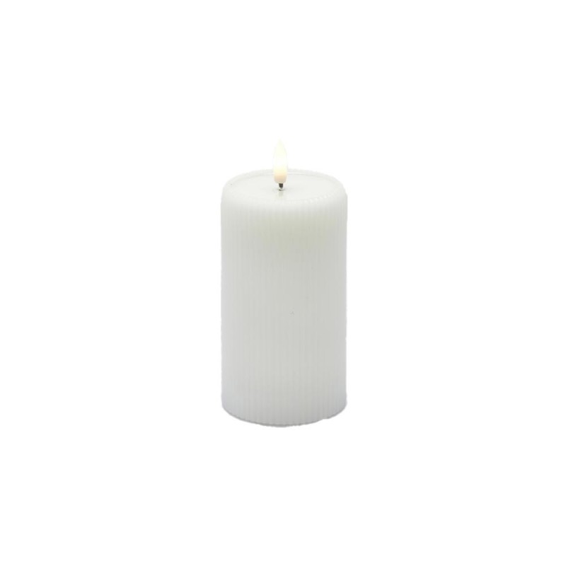Candela LED Lounge Cilindro MiniLED Bianca EDG - H13 cm