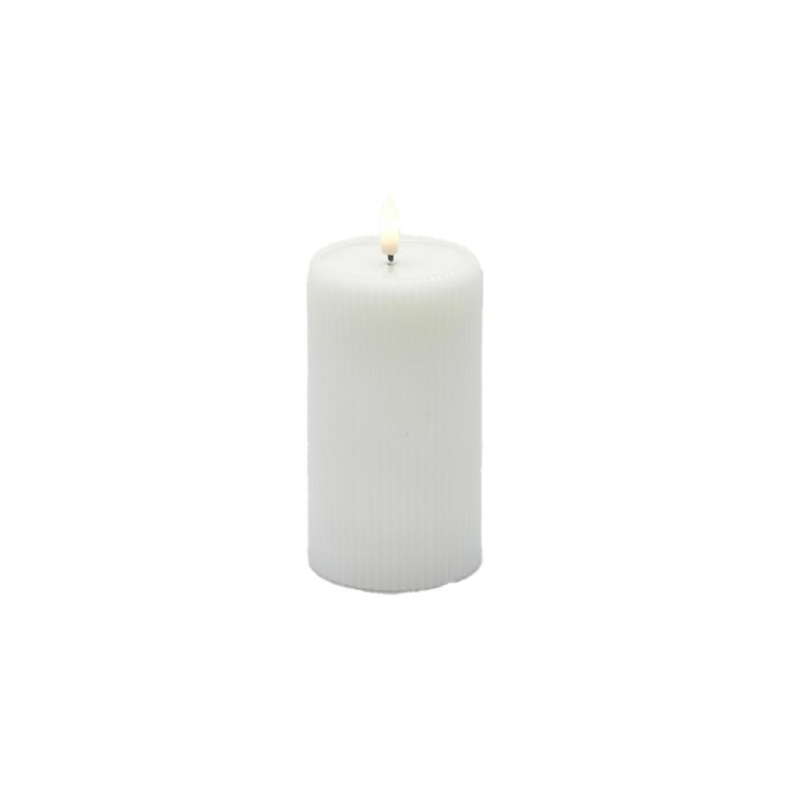 EDG Enzo De Gasperi Candela LED Lounge bianca alta 13 cm