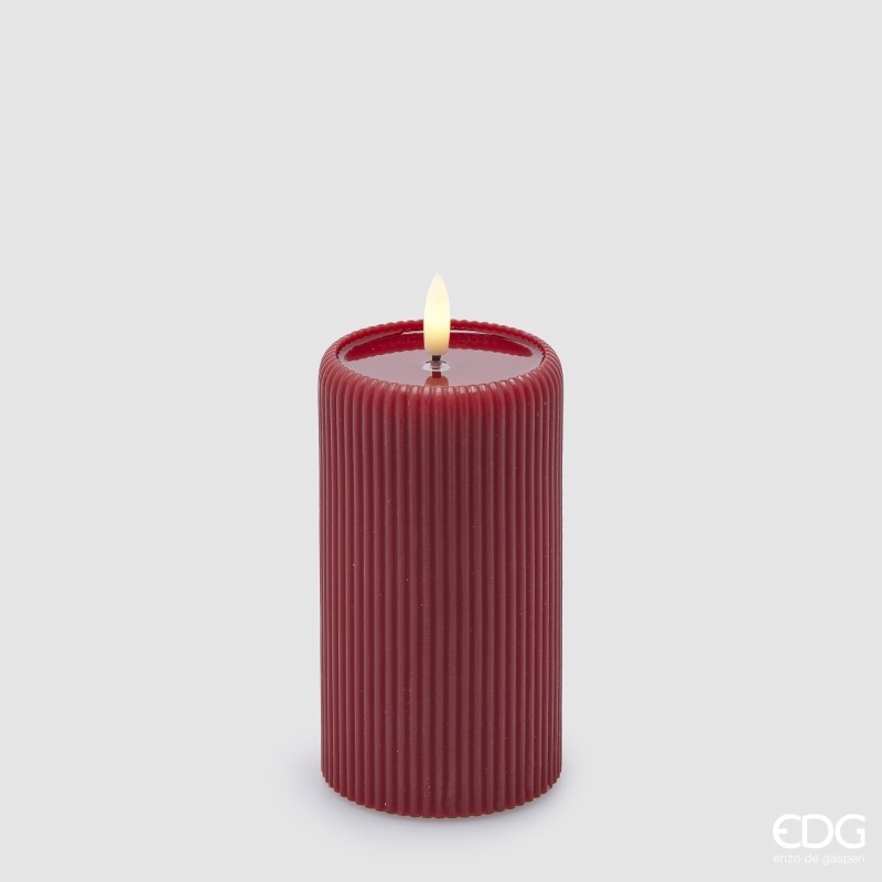 CANDELA LED LOUNGE CILINDRO MINILED ROSSA