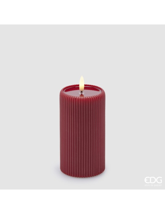 CANDELA LED LOUNGE CILINDRO MINILED ROSSA