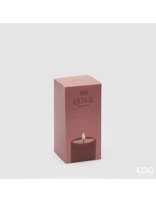 CANDELA LED LOUNGE CILINDRO MINILED ROSSA