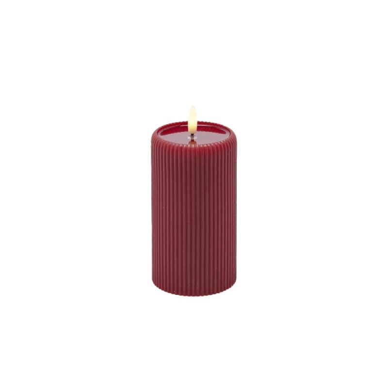 CANDELA LED LOUNGE CILINDRO MINILED ROSSA