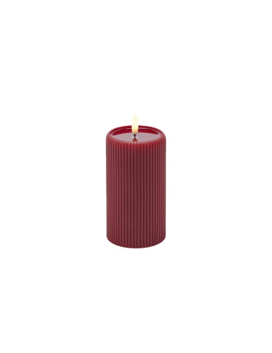 CANDELA LED LOUNGE CILINDRO MINILED ROSSA