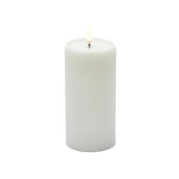 EDG Enzo De Gasperi Candela LED Lounge bianca alta 15 cm
