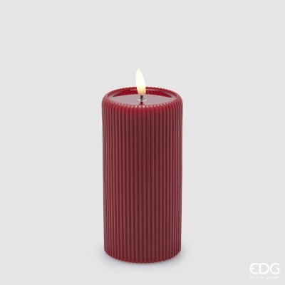 CANDELA LED LOUNGE CILINDRO MINILED ROSSA