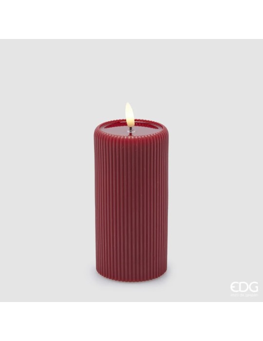 CANDELA LED LOUNGE CILINDRO MINILED ROSSA