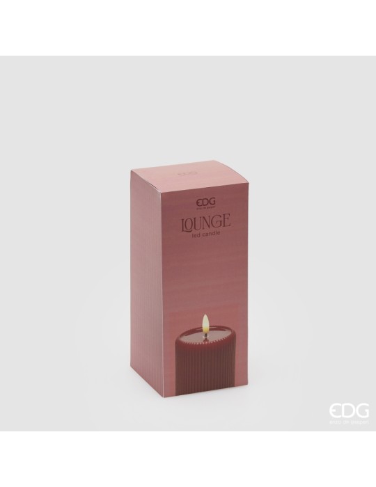 CANDELA LED LOUNGE CILINDRO MINILED ROSSA