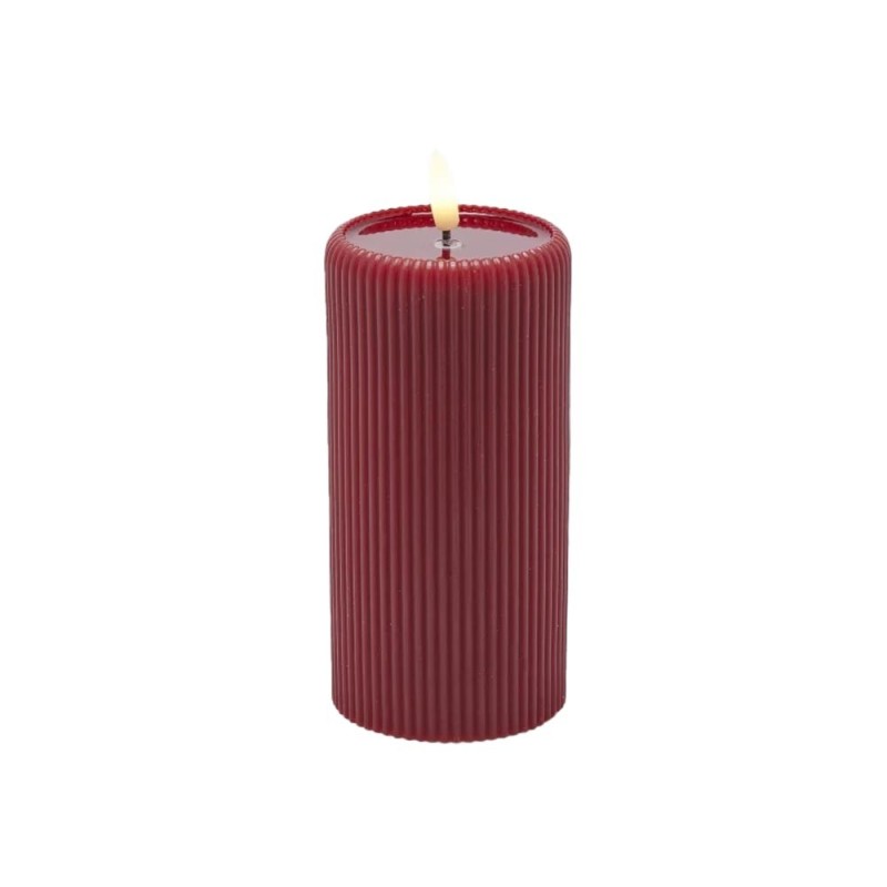 CANDELA LED LOUNGE CILINDRO MINILED ROSSA