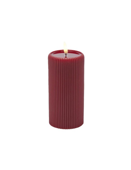 CANDELA LED LOUNGE CILINDRO MINILED ROSSA