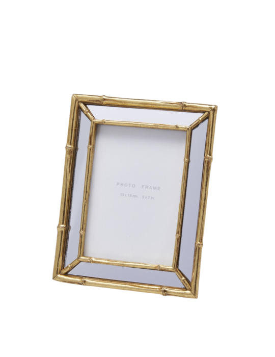 PORTAFOTO SIMILBAMBOO RETTANGOLARE H24 ORO