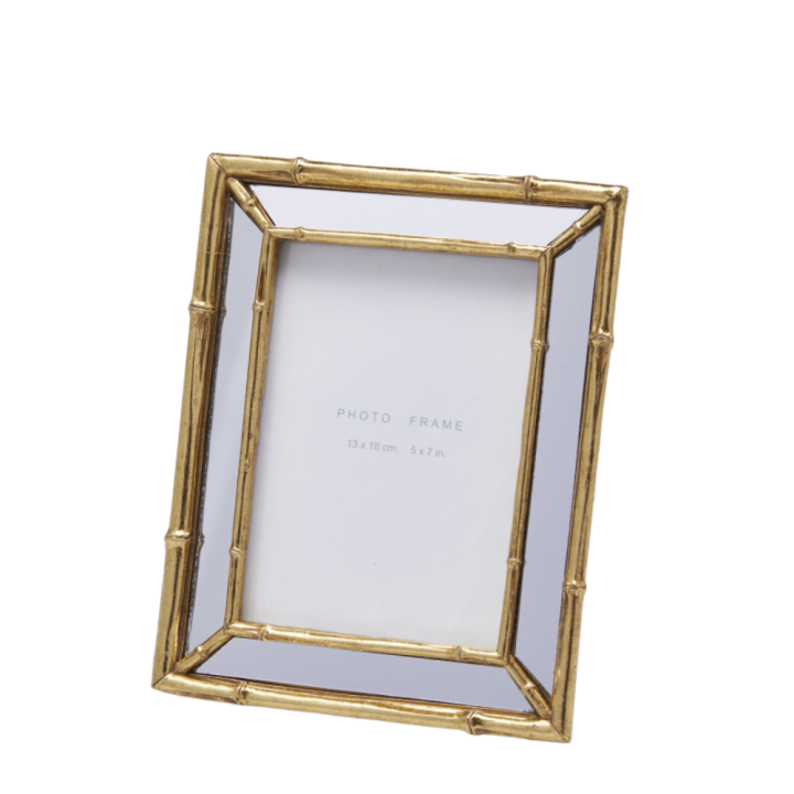 EDG Enzo De Gasperi Portafoto Similbamboo oro alto 24 cm