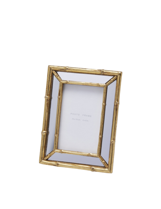 PORTAFOTO SIMILBAMBOO RETTANGOLARE H21.5 ORO