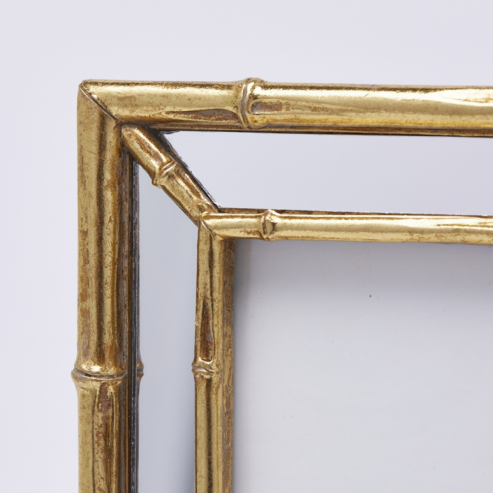 EDG Enzo De Gasperi Portafoto Similbamboo oro alto 21,5 cm