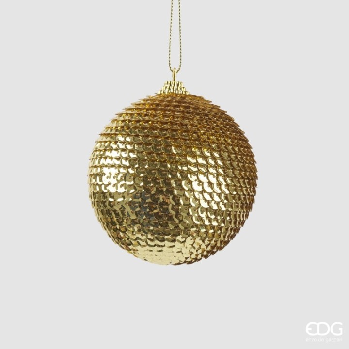 EDG Enzo De Gasperi Pallina di Natale Squame oro Ø 8 cm