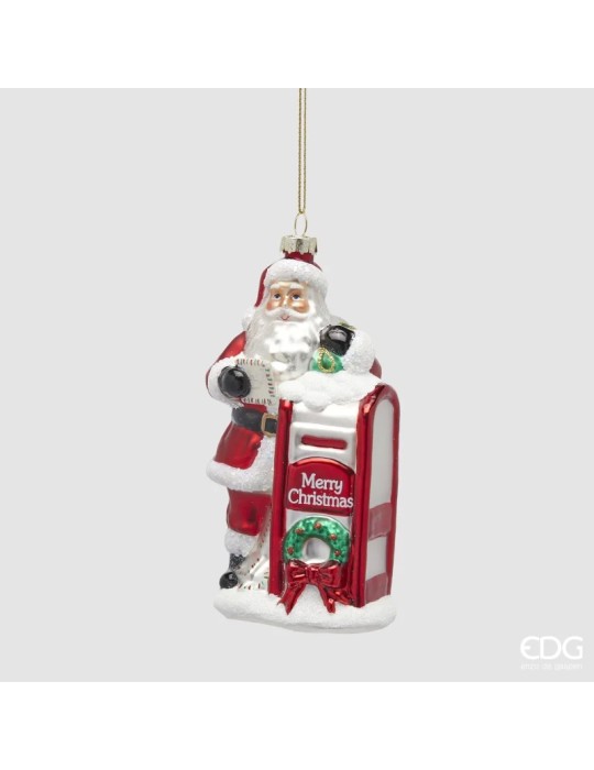 Addobbo Natalizio Babbo Natale con Cassetta...