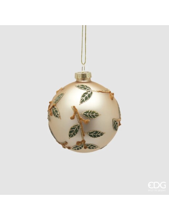 ADDOBBO PALLA FOGLIE GOLD