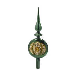 EDG Puntale per albero di Natale Gemme verde alto 31 cm