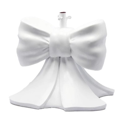 Base per Albero di Natale Scultorea con Fiocco Bianco EDG...