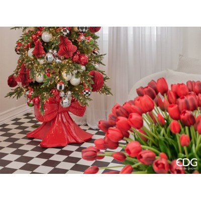 Base per Albero di Natale Scultorea a Fiocco Rosso EDG... 2