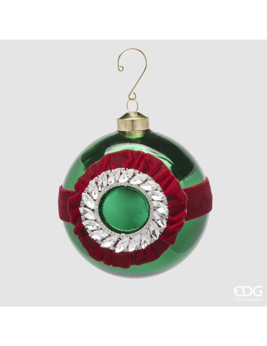 ADDOBBO PALLA STRASS GREEN  