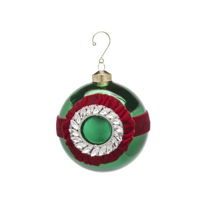 ADDOBBO PALLA STRASS GREEN  