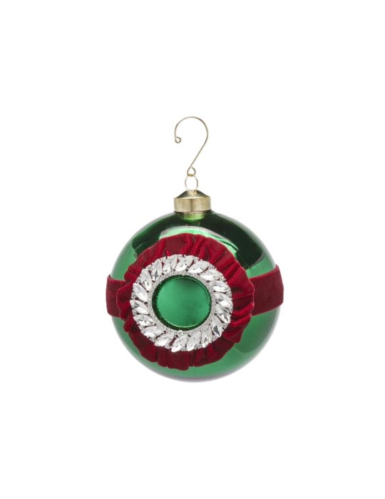 ADDOBBO PALLA STRASS GREEN  